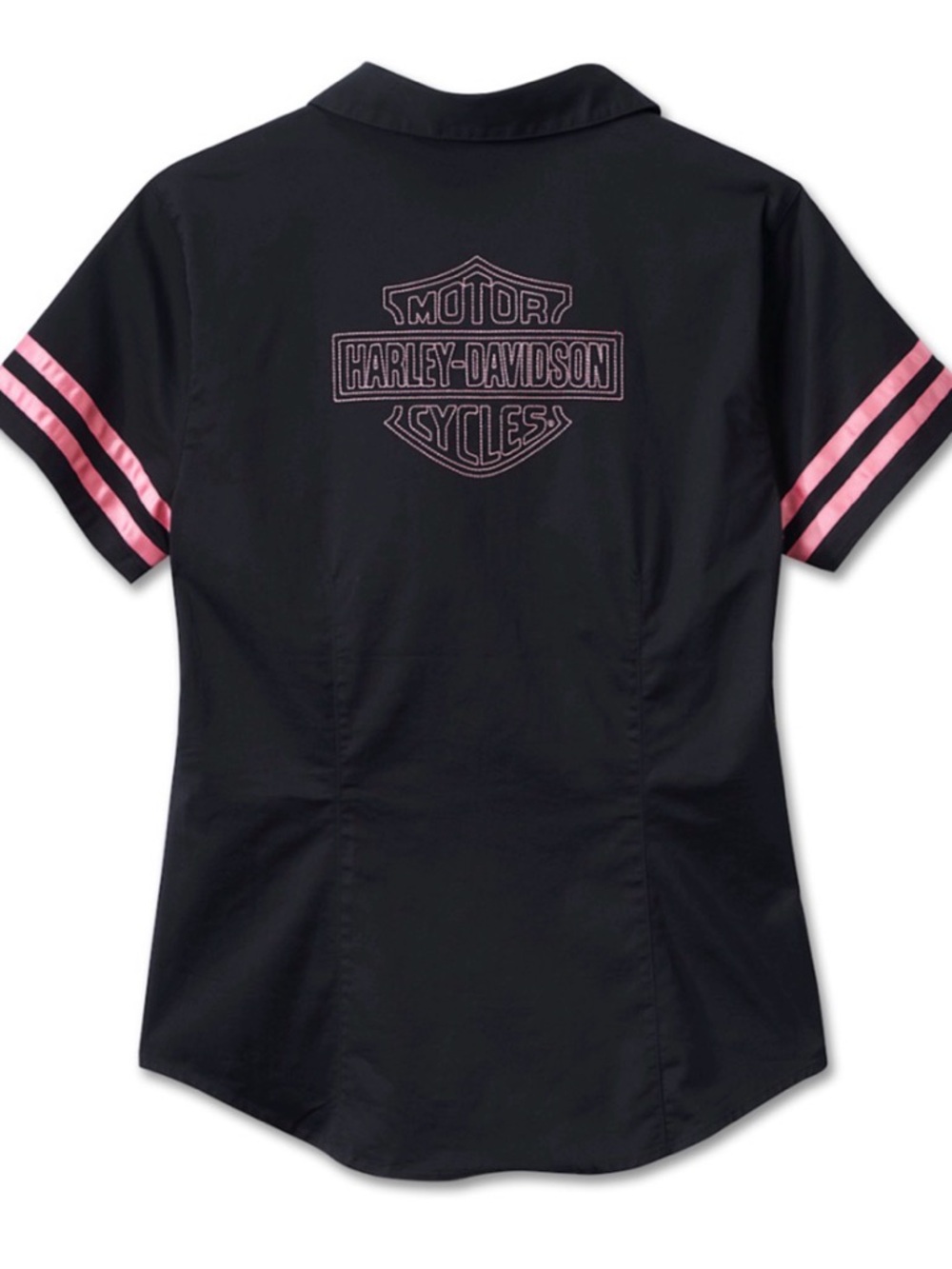 Harley-Davidson Black Shirt with Pink Trim - Picture 2 of 6
